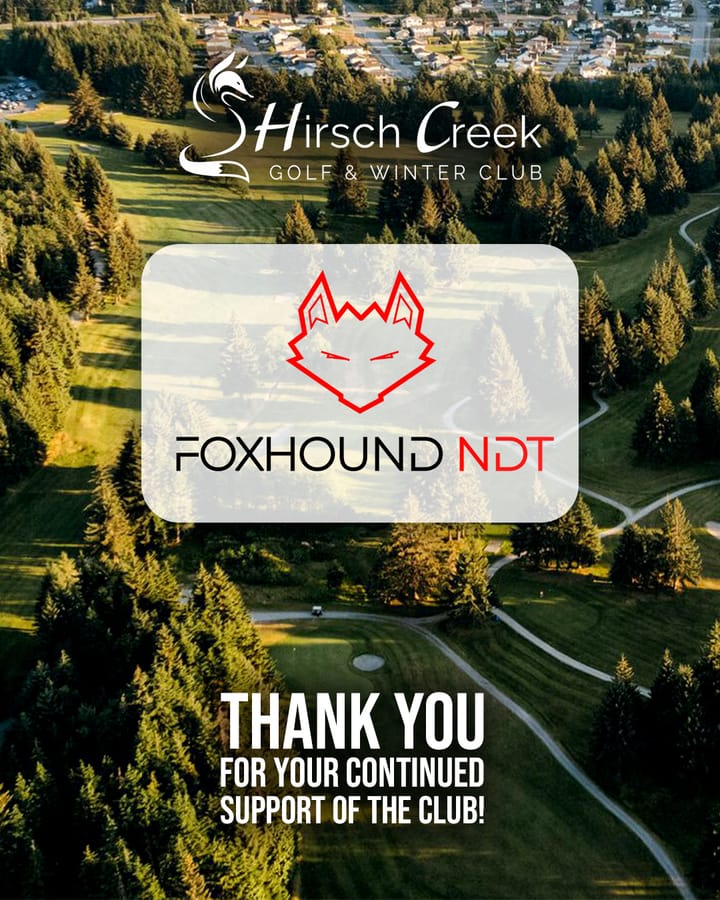 Thank you to Foxhound NDT — 2026 league sponsor